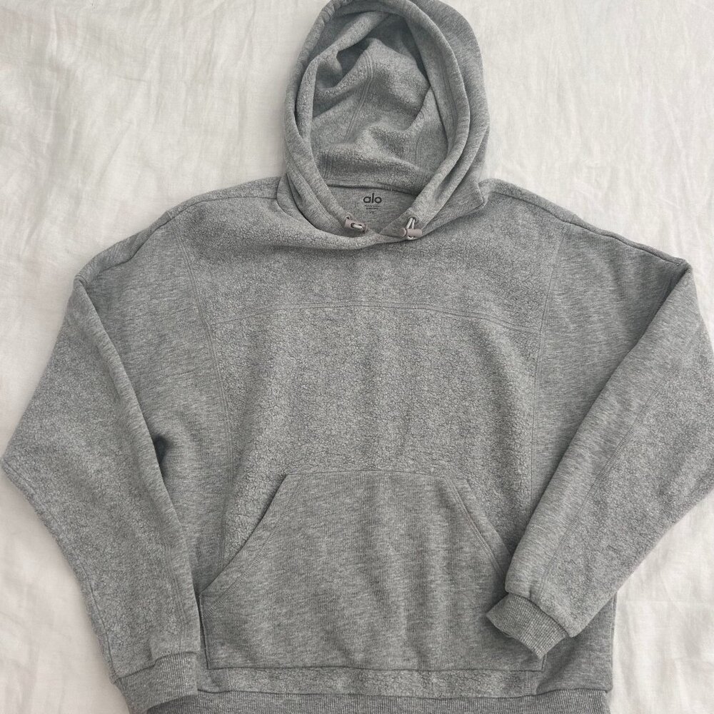 Alo Yoga Grey Hoodie Extra Small
